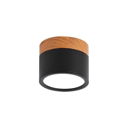 "Plafoniera cilindrica LED moderna per interni, struttura in alluminio, finitura elegante, luce uniforme, disponibile in vari