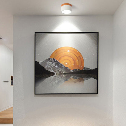 "Plafoniera cilindrica LED moderna per interni, struttura in alluminio, finitura elegante, luce uniforme, disponibile in vari