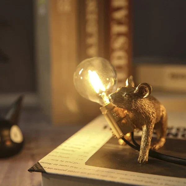 Decorative LED mouse lamp, a whimsical and unique lighting solution for homes.