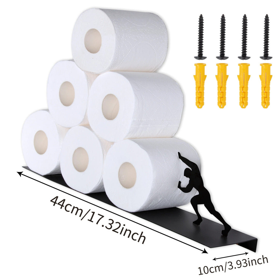 Decorative Bathroom Storage Shelf. An eye-catching iron design for elegant organization of essentials and decor.