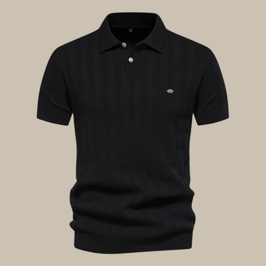 "Polo uomo elegante lana merino beige, traspirante, versatile, stile casual e formale, disponibile in diverse taglie."