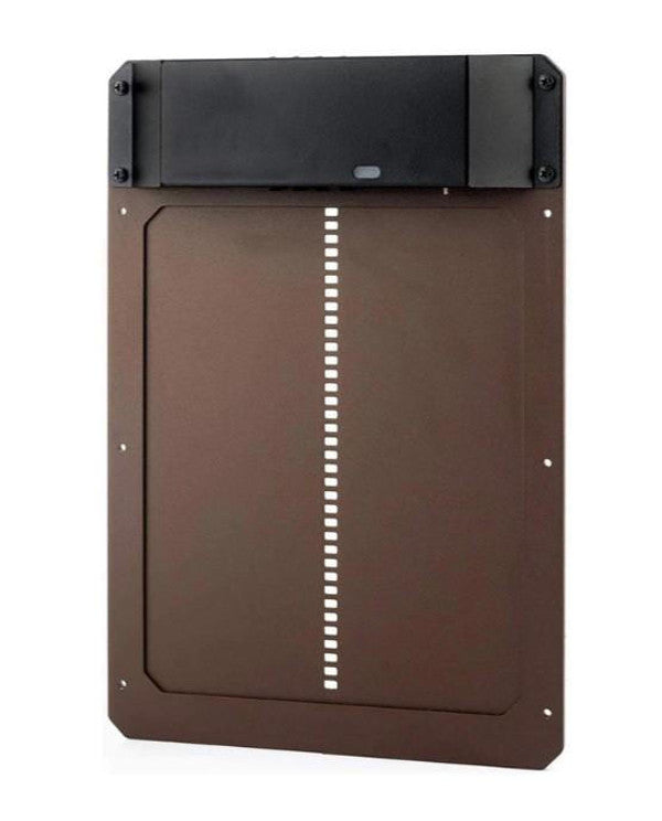 Porta automatica per pollaio in lega d'alluminio, resistente agli agenti atmosferici, con apertura sensore luce e chiusura si