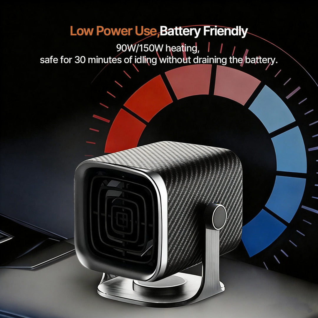 Auto defogger heater, small and efficient, perfect for road trips in cold climates