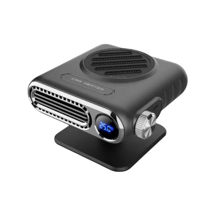 Dual voltage (12V/24V) portable car heater, versatile for different vehicles in winter