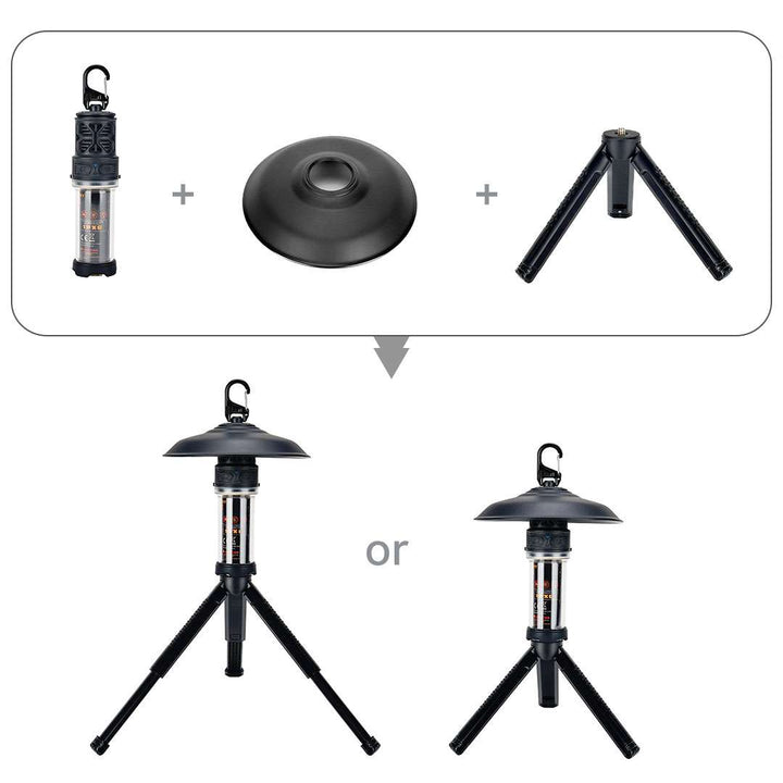 Rechargeable mosquito zapper and portable camping lantern for stress-free outdoor living.