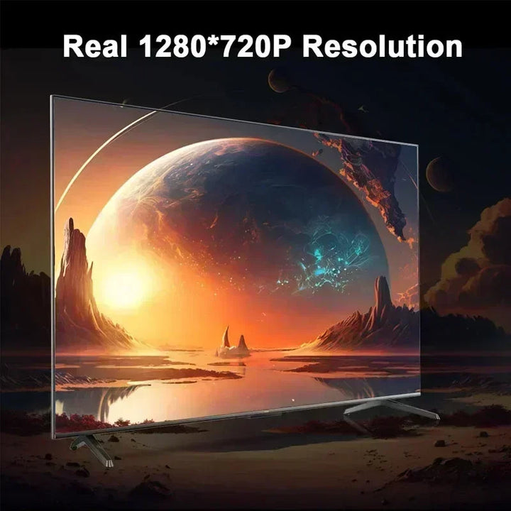 Immersive 4K gaming projector, portable design for high-quality entertainment on the go.
