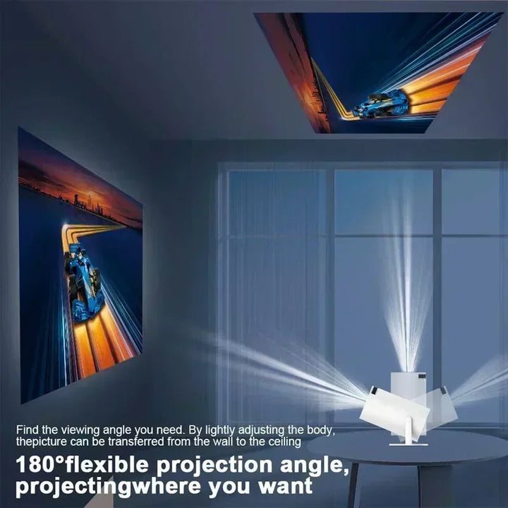 Transform your space with this portable 4K home theater projector for movies, gaming, and fun.