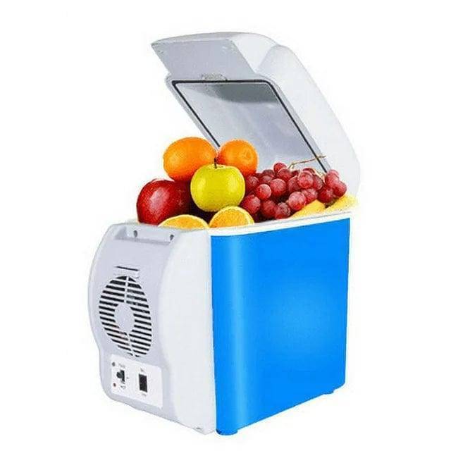 Portable 7.5L mini car refrigerator and warmer, 12V cooler for travel and camping