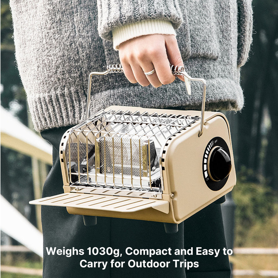 Camping gear essential: butane heater and warmer, providing reliable heat on the go