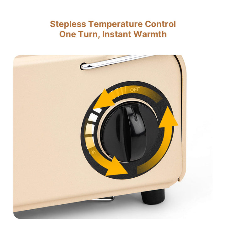 Camping warmer with butane fuel, perfect for travel heating and outdoor adventures