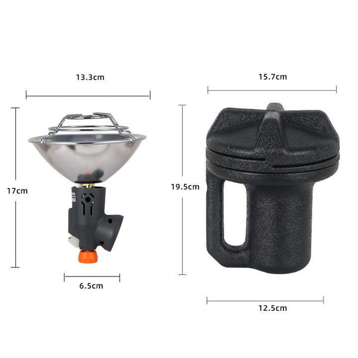 Portable butane heater, a must-have travel accessory for warmth during cold weather and outdoor adventures.