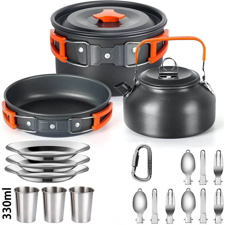 Versatile camping cookware duo, designed for lightweight and efficient outdoor meal prep