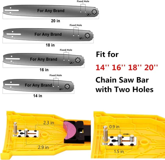 Compact chainsaw blade sharpener, an essential portable outdoor tool for chain maintenance.