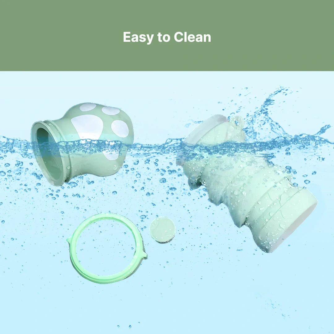 Leak-proof collapsible pet water bottle, 500ml, for active dogs and walks