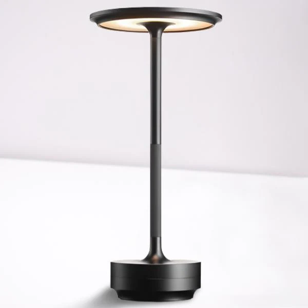 Modern cordless table lamp, LED, portable, with dimmable light perfect for any room ambiance.