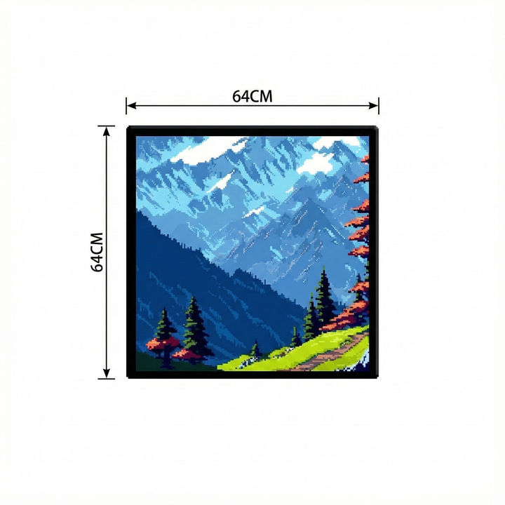 Smart portable LED pixel art frame, an innovative gadget for personalized digital decor