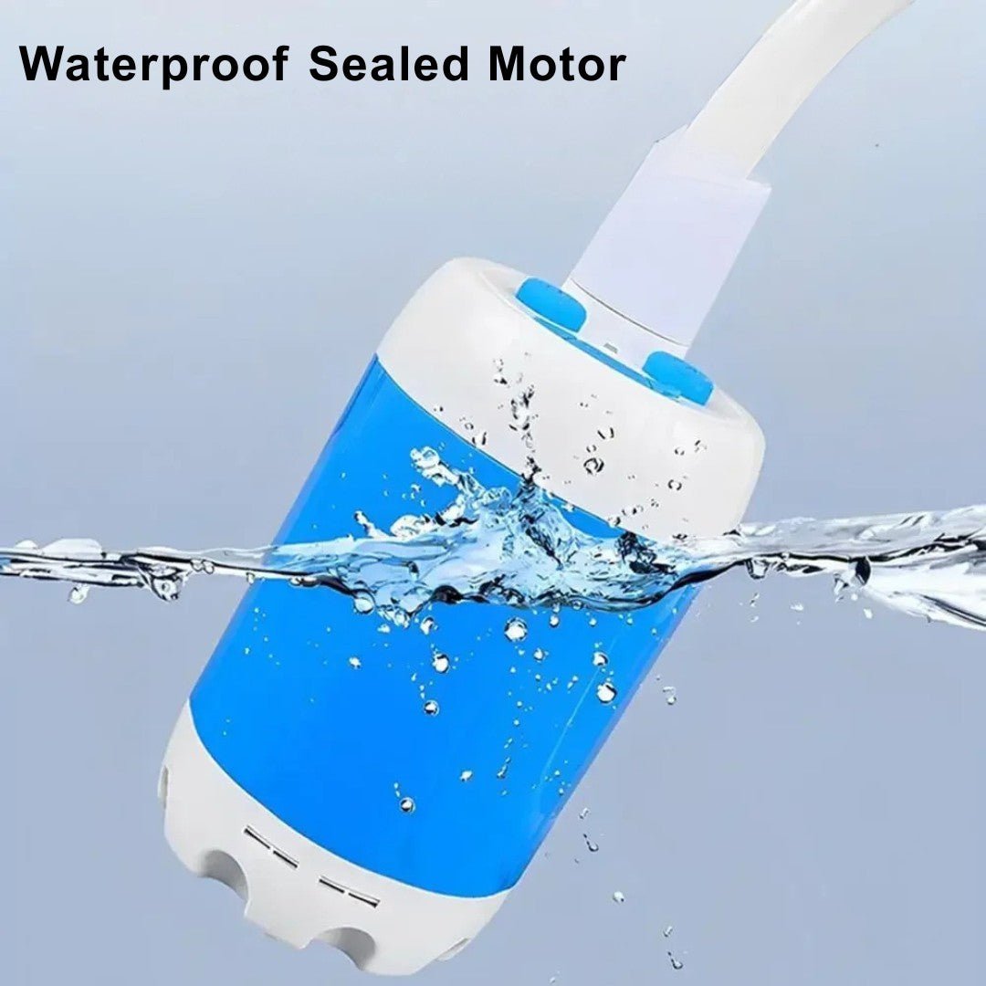 Rechargeable portable electric shower for outdoor use, camping gear essential