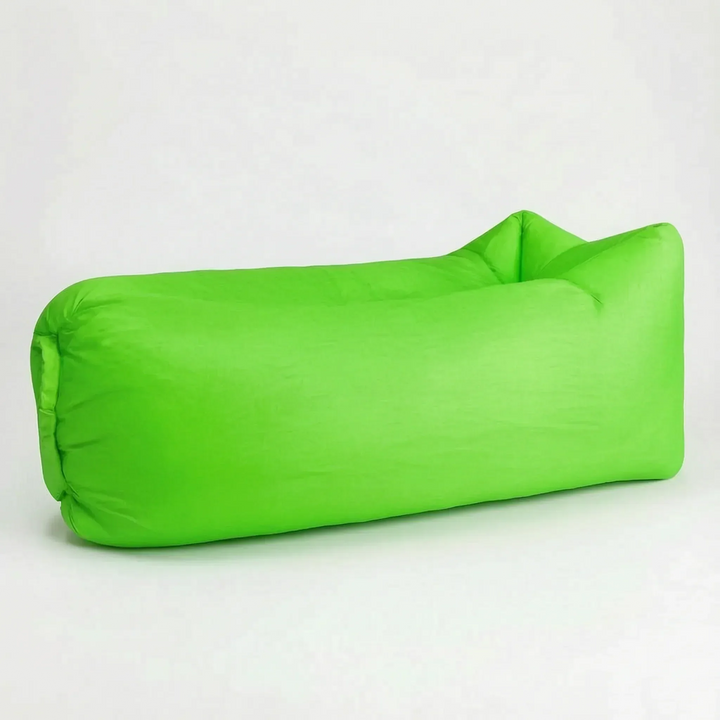 Versatile unisex inflatable air sofa. Portable outdoor couch for beach, camping, garden. Relaxation on the go.
