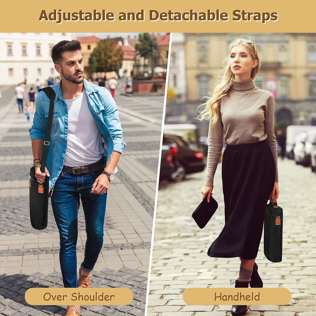 Durable travel wine cooler bag, designed to carry two bottles. Perfect insulated drink tote for any adventure.