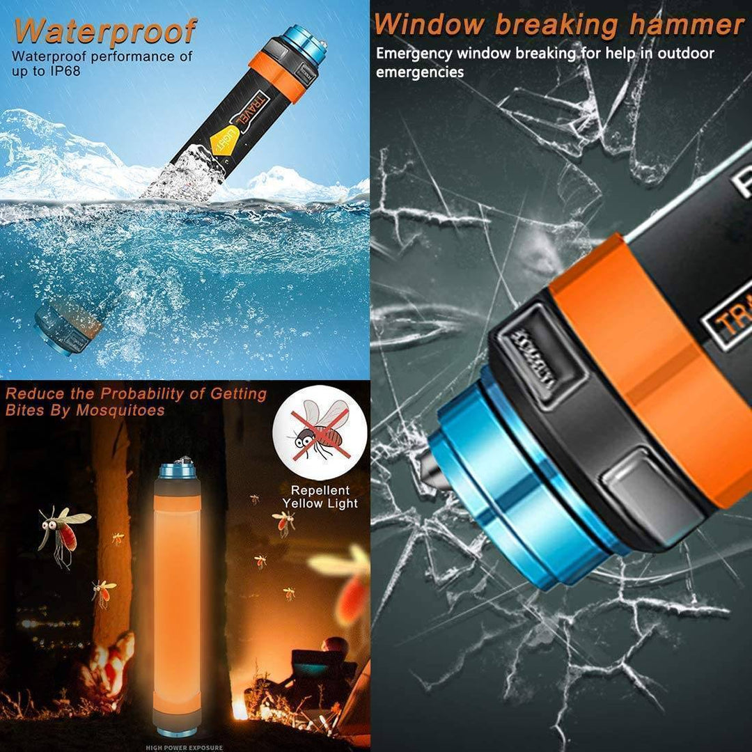 Versatile portable LED flashlight, perfect for any outdoor adventure