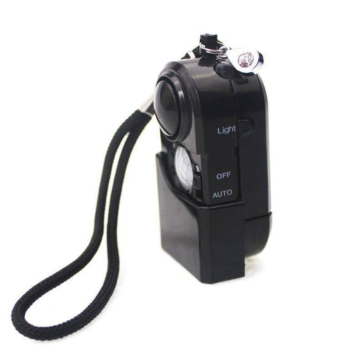 Portable mini PIR infrared motion sensor alarm for personal safety, ideal for camping and travel security