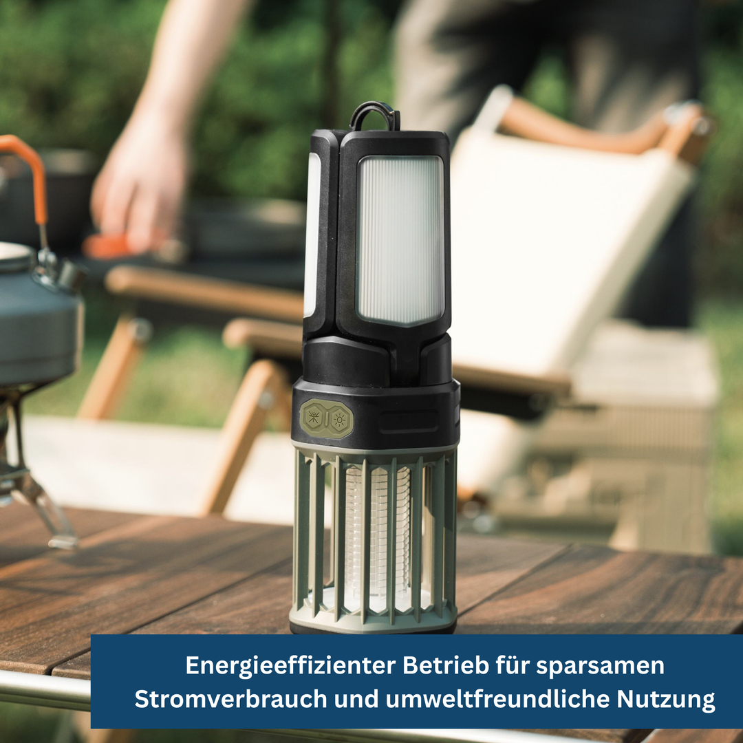 Wireless anti-mosquito lantern, a powerful insect repellent and portable illumination for any outdoor setting.