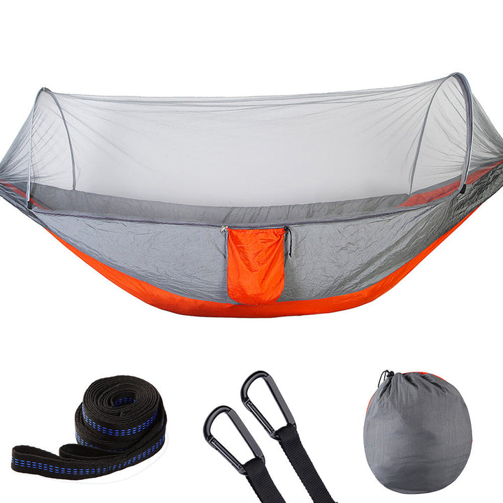 Unisex single portable hammock, perfect for camping, hiking, or relaxing outdoors