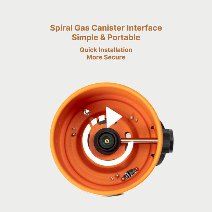 Durable outdoor camping heater and cooker, suitable for rugged travel gear