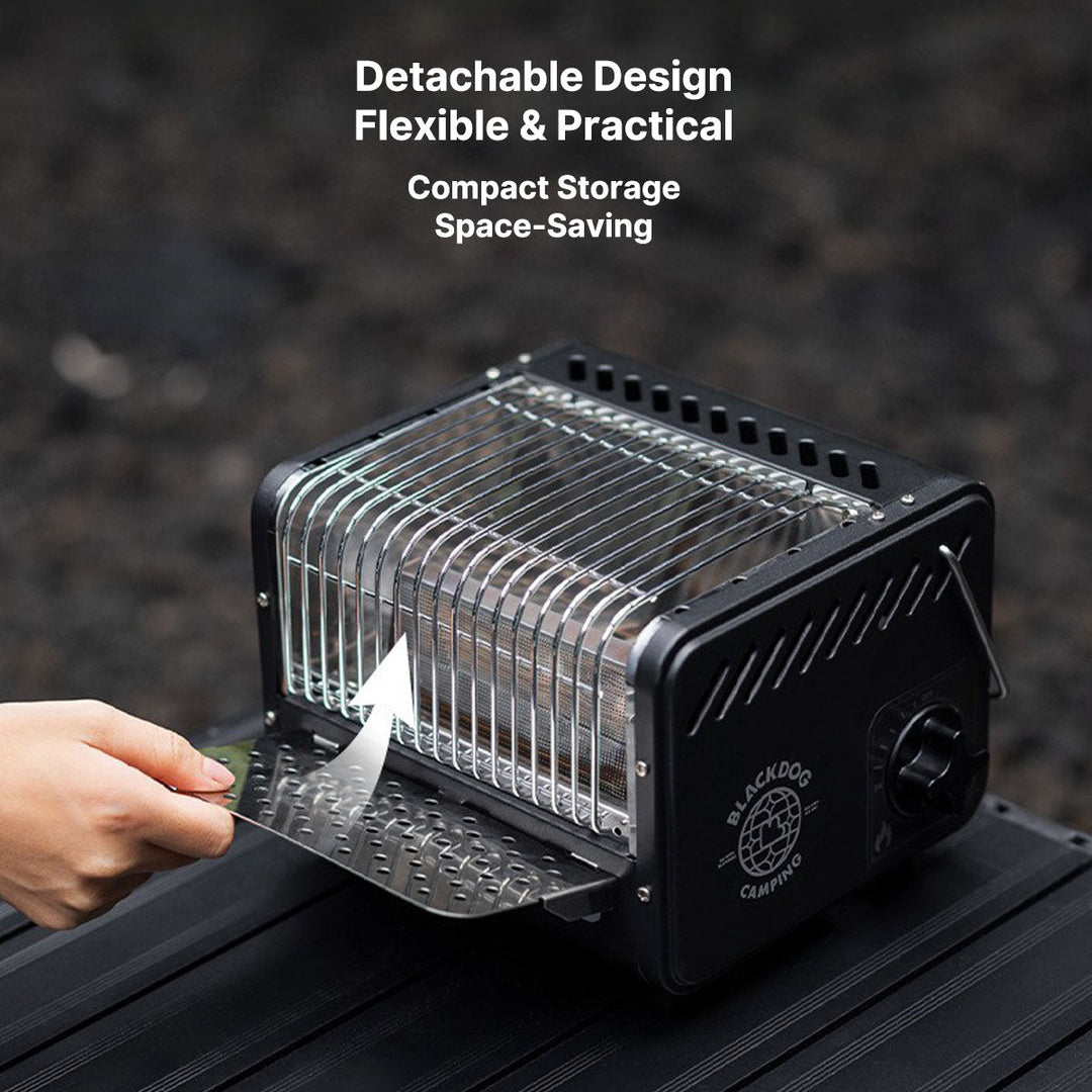 Emergency camping heater with integrated boiling function, essential for cold weather