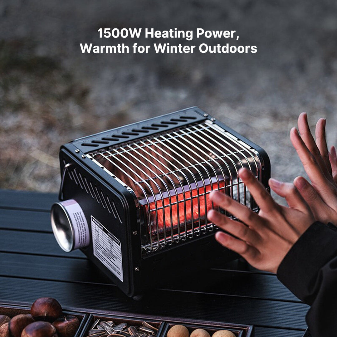 Versatile outdoor heater and boiler, essential winter gear for compact travel