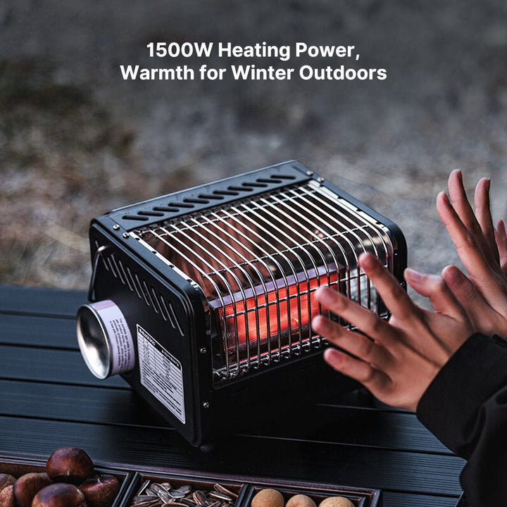 Versatile outdoor heater and boiler, essential winter gear for compact travel