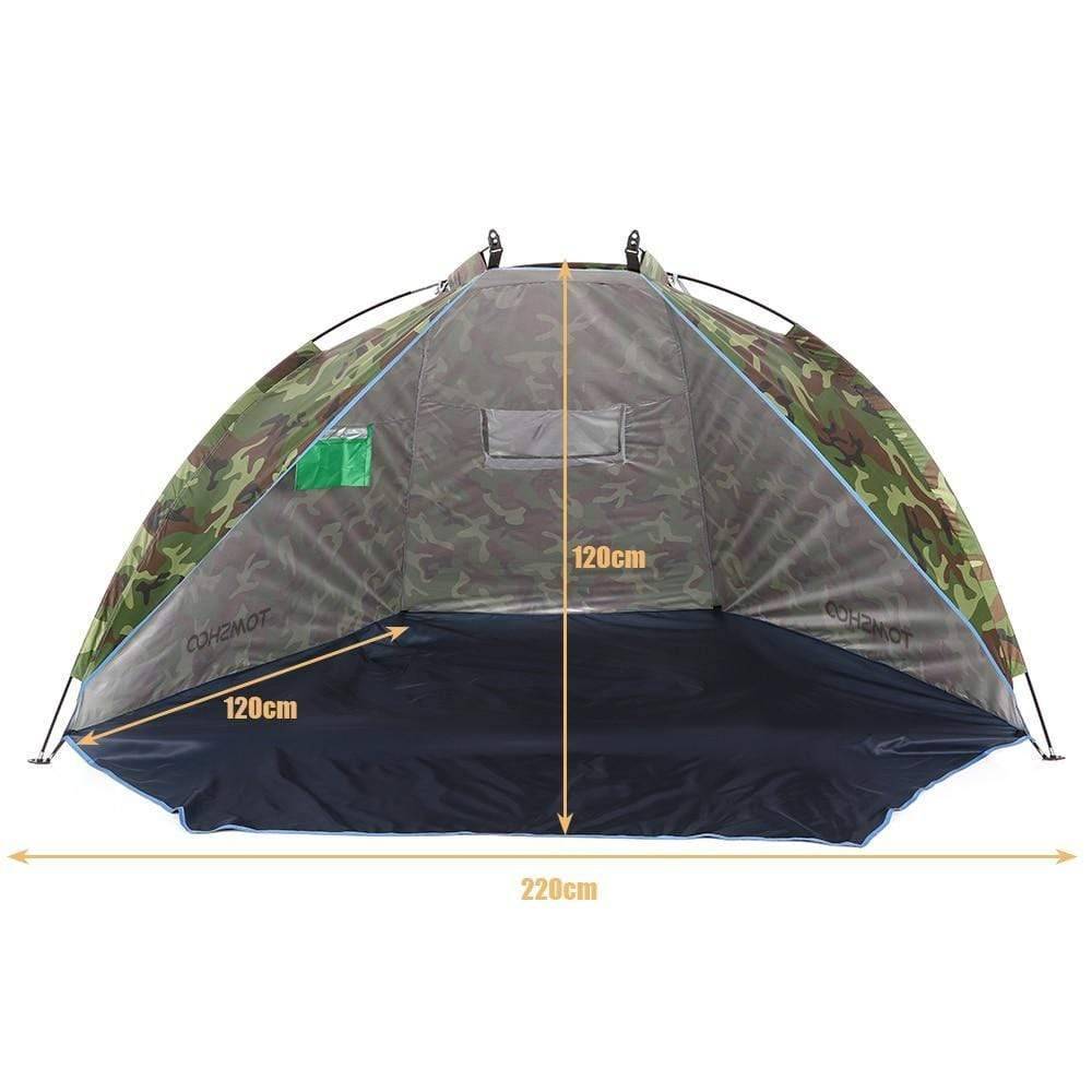 Outdoor portable sunshade tent, perfect for camping, beach trips, and fishing adventures.