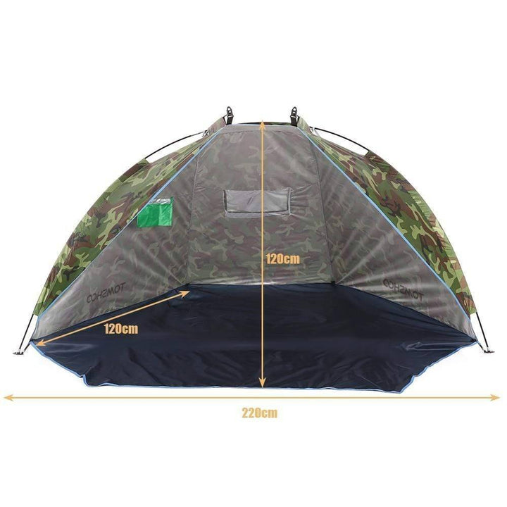 Outdoor portable sunshade tent, perfect for camping, beach trips, and fishing adventures.