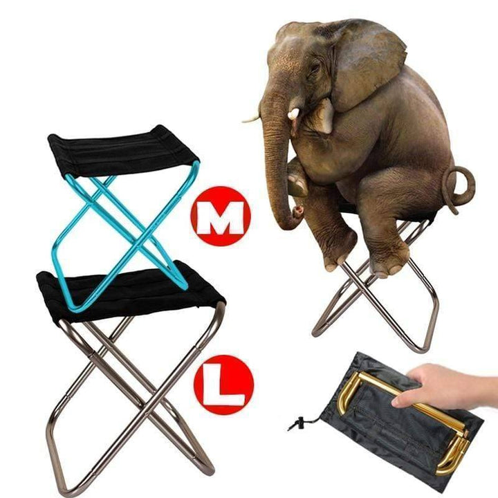 Portable outdoor folding camping chair; lightweight beach chair for travel, fishing, and camping