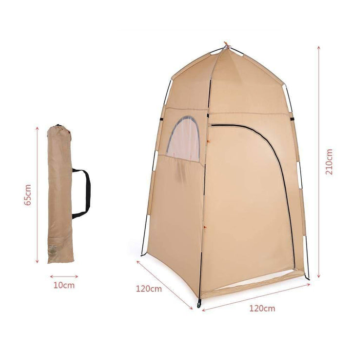 Lightweight unisex camping privacy tent, designed for portability and quick setup.