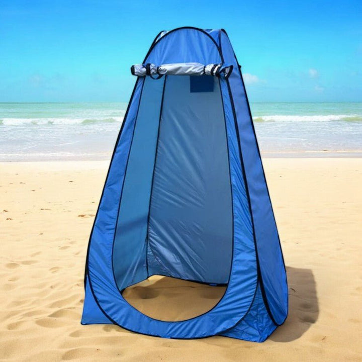Portable pop-up privacy tent for camping & outdoor use, easy setup shelter