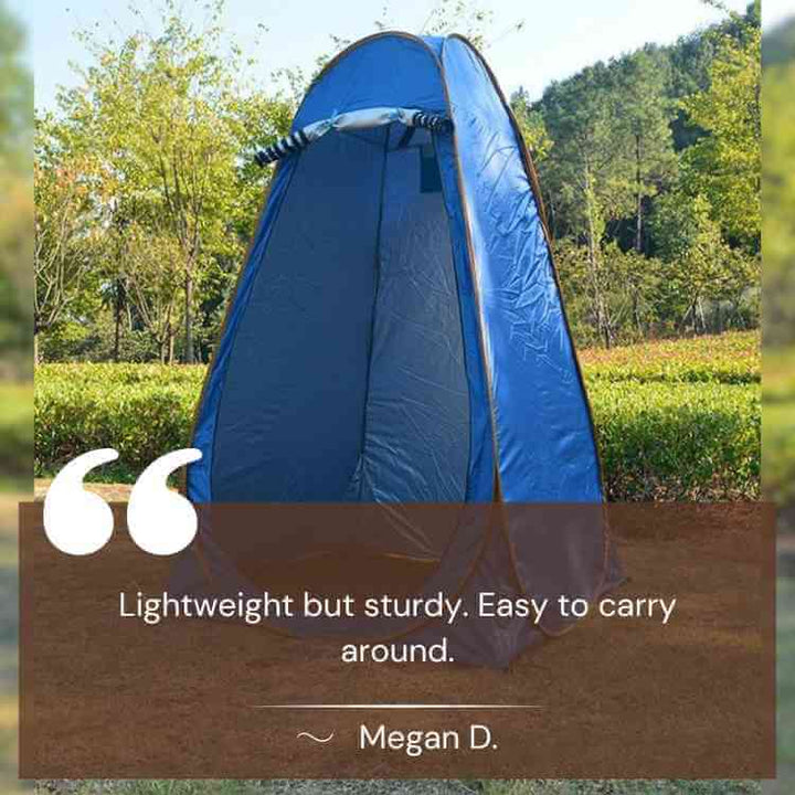 Versatile pop-up privacy tent, ideal for camping, fishing, and outdoor changing