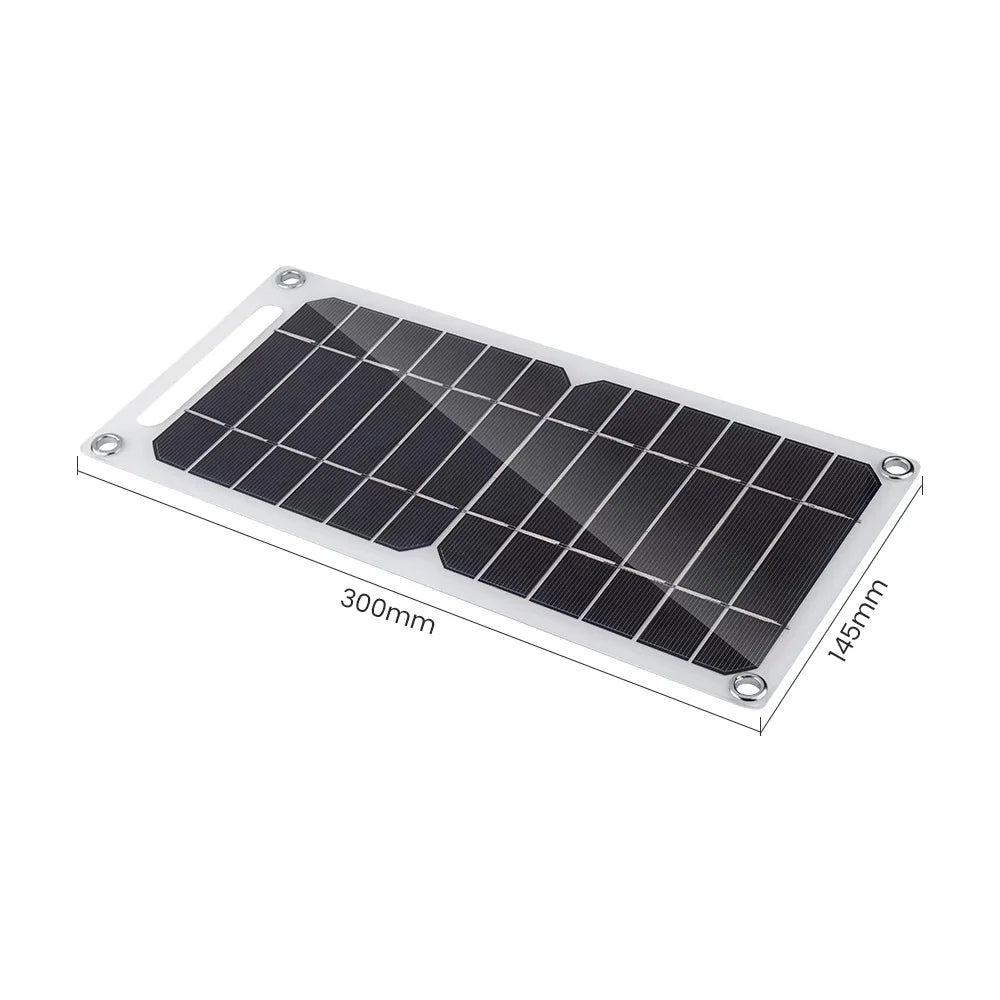 Foldable portable solar charger, USB connectivity for outdoor adventures and emergency kits