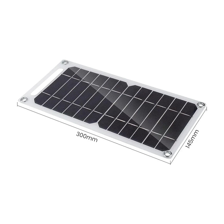 Foldable portable solar charger, USB connectivity for outdoor adventures and emergency kits
