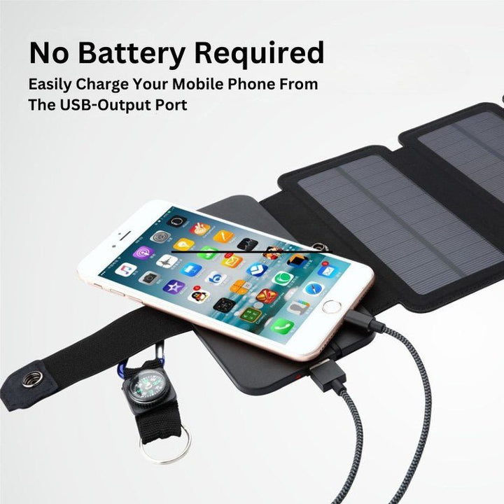 Compact portable solar panels, perfect for charging phones & gadgets outdoors