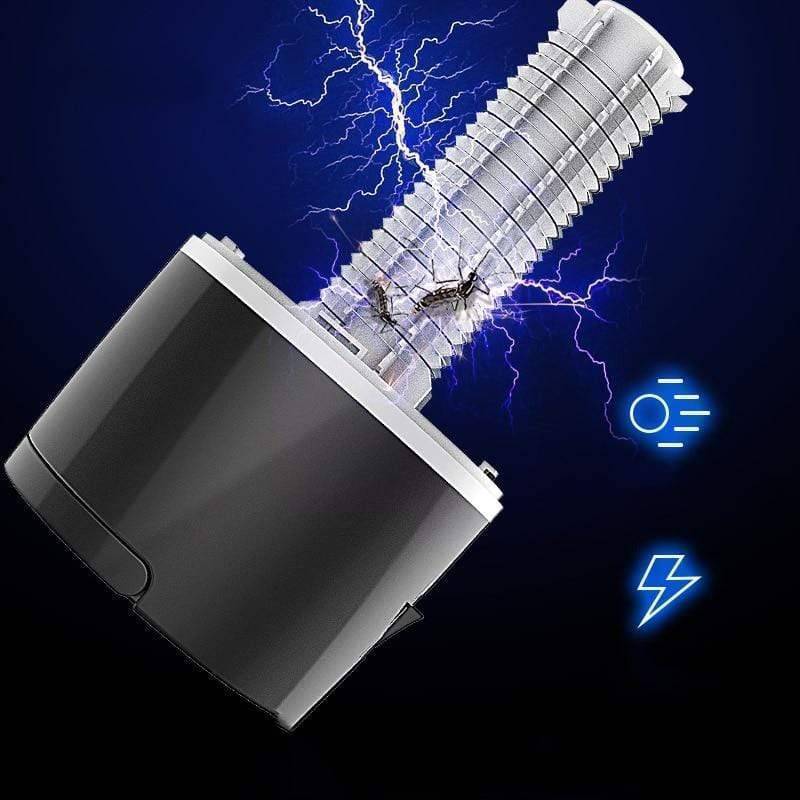 Efficient 2-in-1 LED mosquito killer lamp, USB rechargeable for portable home and outdoor insect control.