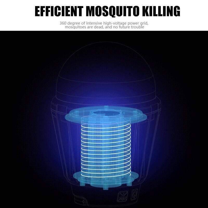 Unisex USB rechargeable mosquito killer and camping lantern, effective insect control