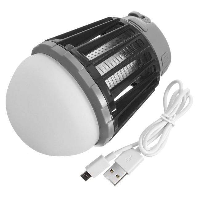 Versatile 2-in-1 USB rechargeable mosquito killer and LED camping lantern