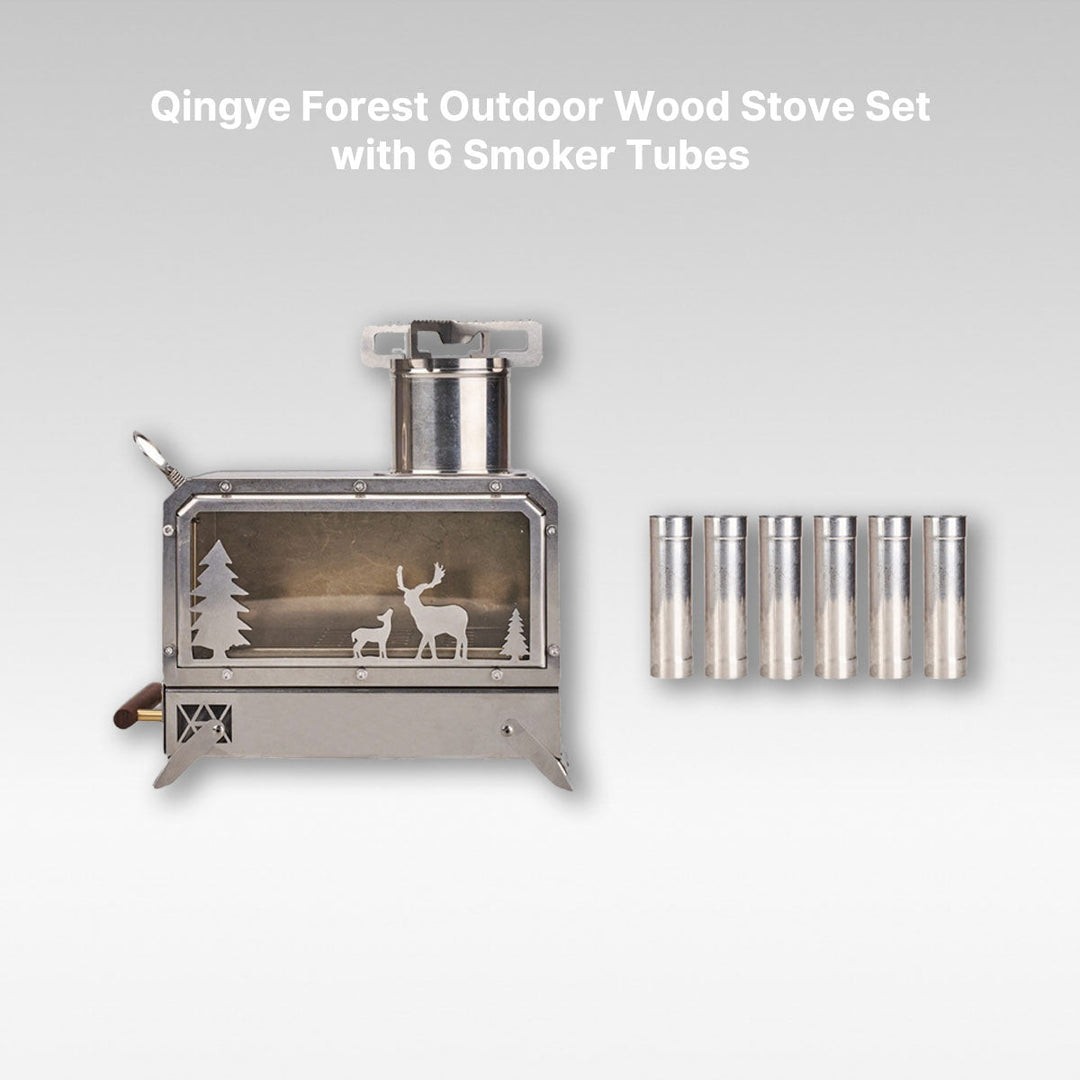 Portable wood burning stove, excellent for backpackers and outdoor enthusiasts seeking warmth
