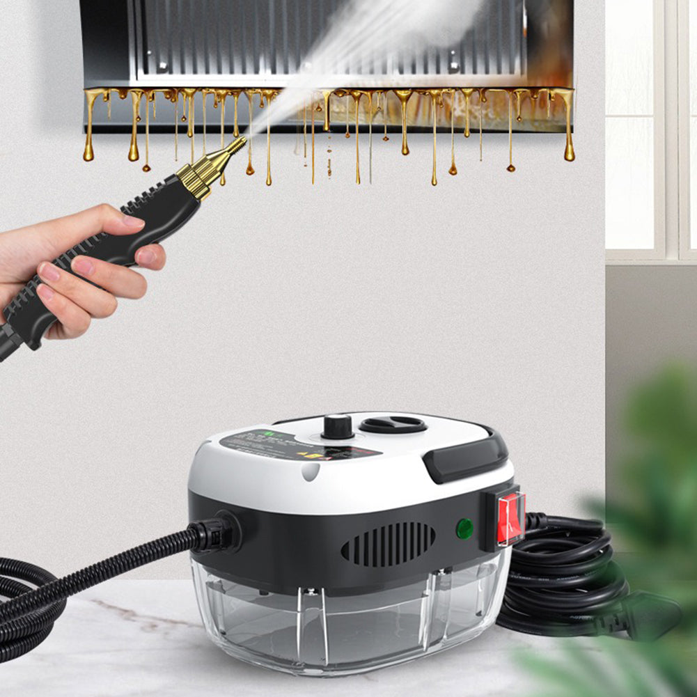 Powerful 2500W steam cleaner for deep home & kitchen cleaning, removing grime without chemicals.