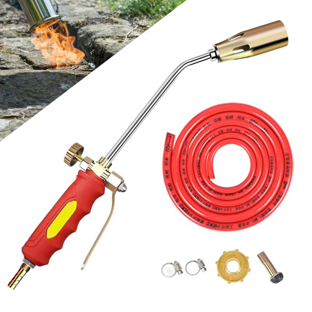 Effortless garden weed control with an advanced propane weed torch, a powerful outdoor tool.