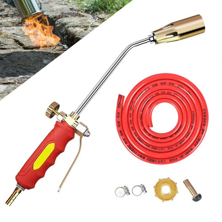 Effortless garden weed control with an advanced propane weed torch, a powerful outdoor tool.