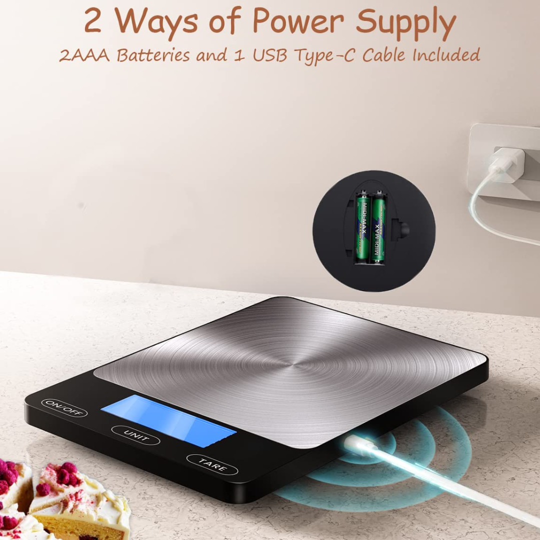 Digital kitchen scale for baking and cooking, providing reliable and precise results.