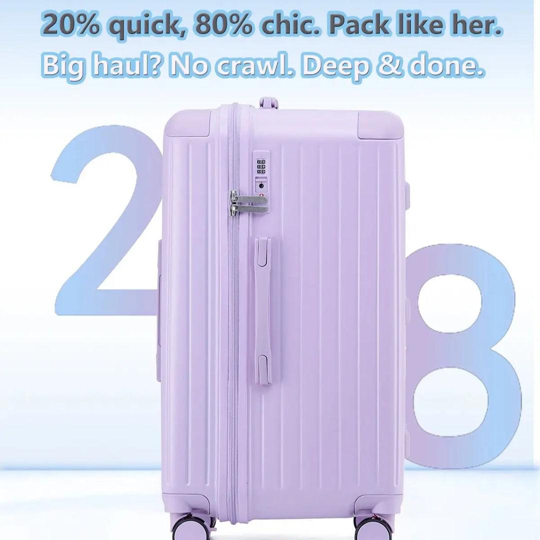 Durable hardshell travel suitcase, Milano Voyager, built for robust and secure modern travel.