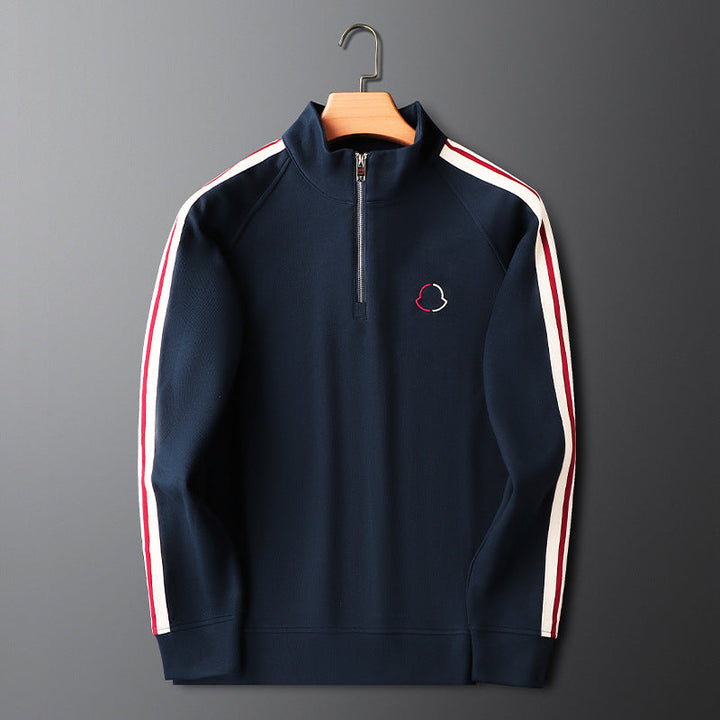 Men's athletic quarter-zip tracksuit for running, gym workouts, or comfortable daily wear.